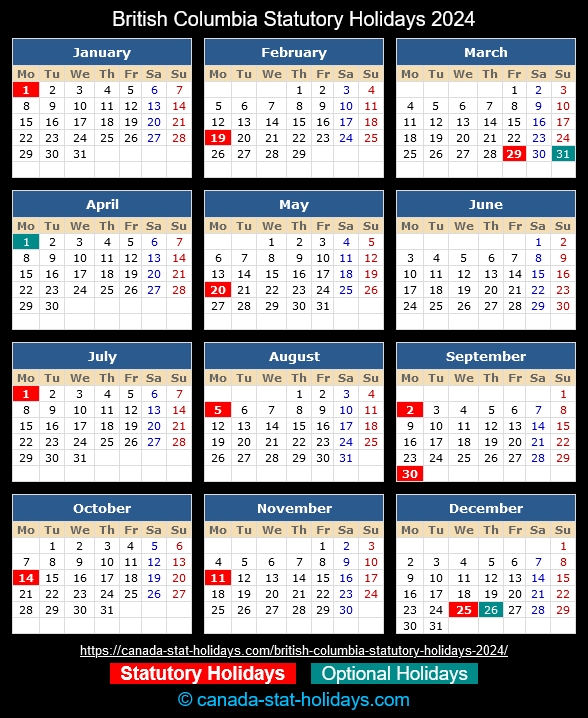 Bc Stat Holidays 2025 Calendar Google